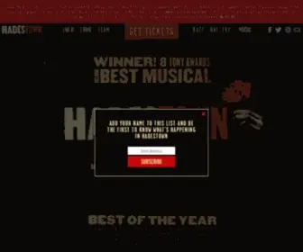 Hadestown.com(Winner of 8 Tony Awards®) Screenshot