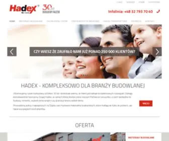 Hadex.com.pl(Materiały budowane) Screenshot