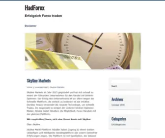 Hadforex.com(汇盈资本网) Screenshot