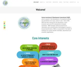 Hadi.org(Human Assistance and Development International) Screenshot