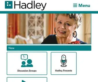 Hadley.edu(The mission of Hadley) Screenshot