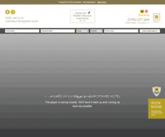 Hadleypark.co.uk(Hadley Park House Hotel) Screenshot