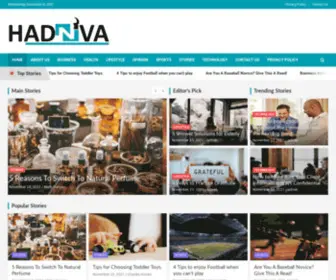 Hadniva.com(We are №1 online news and entertainment platform) Screenshot