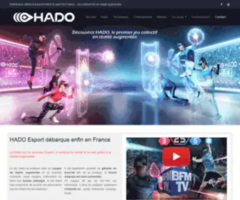 Hado-Esport.fr(HADO Esport jeu sportif en réalité augmentée) Screenshot