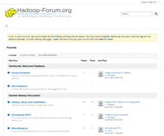 Hadoop-Forum.org(Hadoop Forum) Screenshot