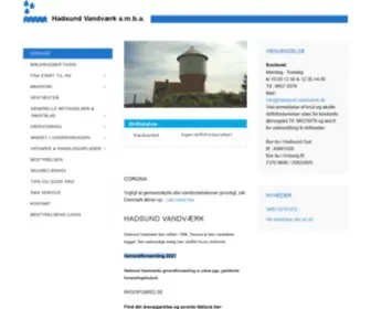 Hadsund-Vandvaerk.dk(Hadsund Vandværk) Screenshot