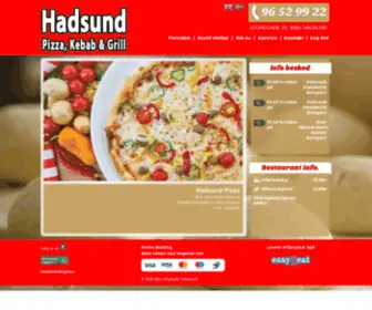 Hadsundpizza.dk(Hadsund Pizza i Hadsund) Screenshot