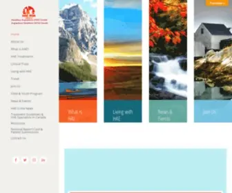 Haecanada.org(HAE Canada) Screenshot