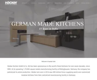 Haecker-India.com(Manufacturer of Best German Modular Kitchen Designs Brand In India) Screenshot