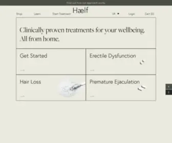 Haelf.com(All things wellbeing reimagined) Screenshot