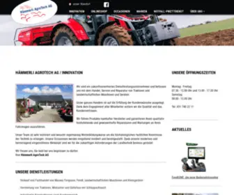 Haemmerli-Agrotech.ch(Willkommen bei Hämmerli) Screenshot