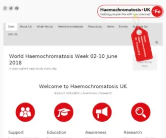 Haemochromatosis.org.uk(Haemochromatosis UK) Screenshot