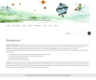 HaemoqOl.de(The Quality of life assessment instrument for children and adolescents with haemophilia) Screenshot