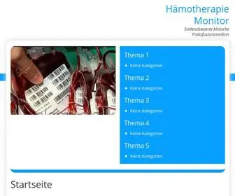 Haemotherapie-Online.de(Haemotherapie Online) Screenshot