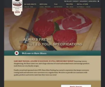 Haenmeats.com(Meat Market) Screenshot