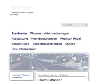 Haertel-Wasser.de(Härtel) Screenshot