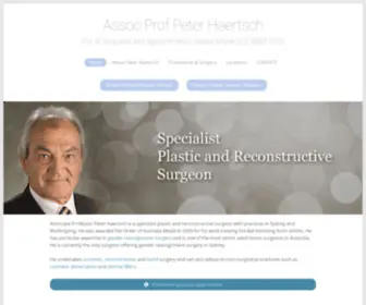 Haertsch.com.au(Assoc Prof Peter Haertsch OAM FRACS FRCS Edin) Screenshot