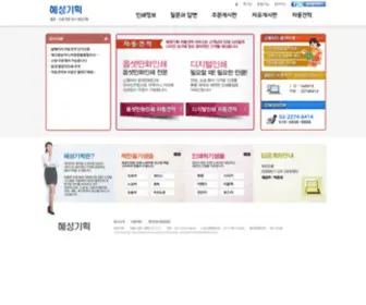 Haesungp.com(혜성기획) Screenshot