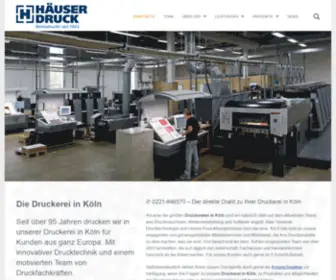 Haeuserkg.de(Druckerei Köln) Screenshot