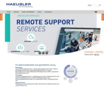 Haeusler.com(HAEUSLER AG) Screenshot