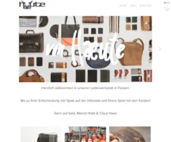 Haeute.info(Lederwerkstatt) Screenshot