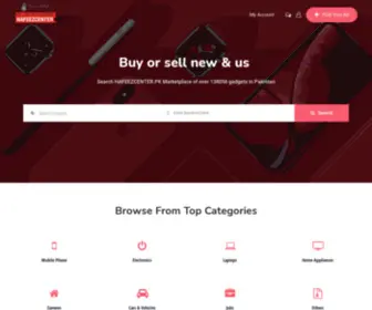 Hafeezcenter.pk(Pakistan Largest Free Classifieds Buy Sell Portal) Screenshot