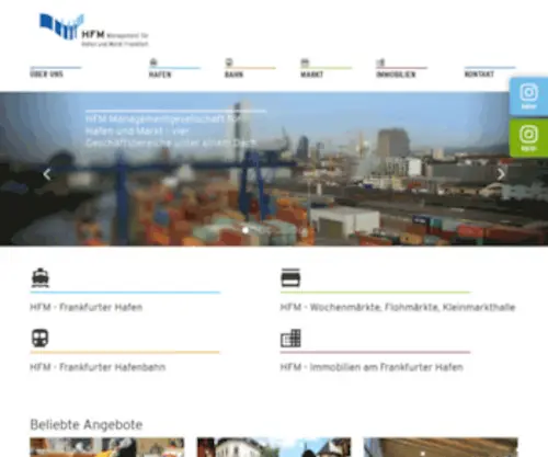 Hafen-Frankfurt.de(HFM Frankfurt) Screenshot