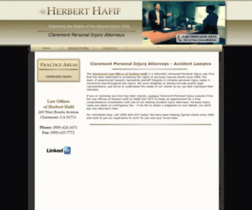 Hafif.com(Contingency Trial Lawyers) Screenshot