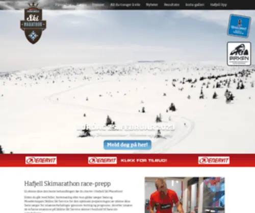 Hafjellskimarathon.no(Hafjell skimarathon) Screenshot