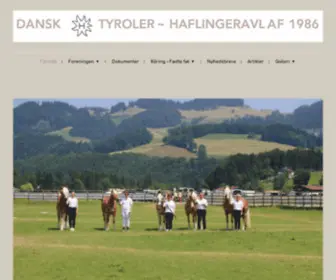 Haflinger-DTH.dk(Dansk Tyroler Haflingeravl af 1986) Screenshot