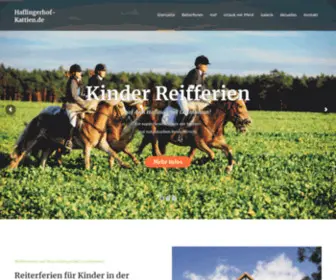 Haflingerhof-Kattien.de(Reiturlaub) Screenshot