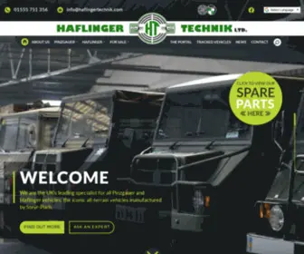 Haflingertechnik.com(Haflinger Technik are the UK Specialists for all Pinzgauer and Haflinger spares) Screenshot