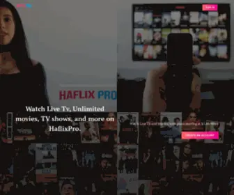 Haflixpro.com(Watch Live TV and Movies) Screenshot