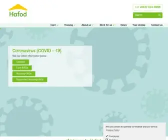 Hafod.org.uk(Housing, Support and Care Services Across South Wales) Screenshot