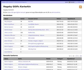 Hagabykartarkiv.se(Hagaby goifs kartarkiv) Screenshot