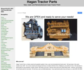 Hagantractorparts.com(Hagan Tractor Parts) Screenshot