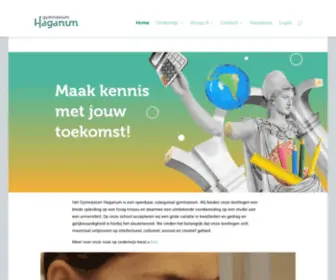 Haganum.nl(Gymnasium Haganum) Screenshot
