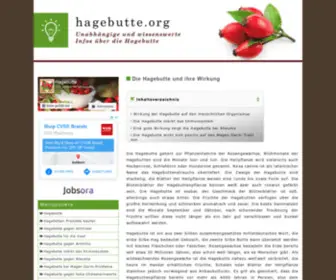 Hagebutte.org(Wirkung, Anwendung & Studien) Screenshot