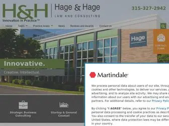 Hagelaw.com(Utica Law Firm) Screenshot