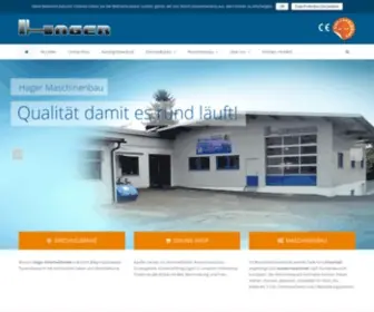 Hager-Drechseln.de(Hager Maschinenbau in Emmerting) Screenshot
