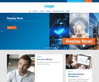 Hager-ME.com(Hager Group) Screenshot