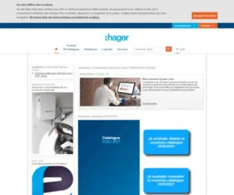 Hager.be(Hager Belgique) Screenshot