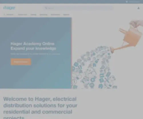 Hager.co.uk(Hager) Screenshot