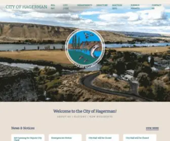 Hagermanidaho.us(Gooding County) Screenshot