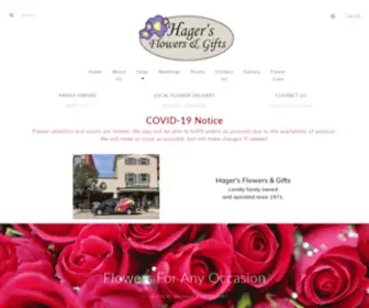 Hagersflowers.com(Florists Gowanda NY) Screenshot
