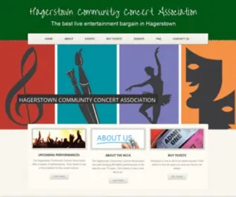 Hagerstowncommunityconcerts.org(HCCA) Screenshot