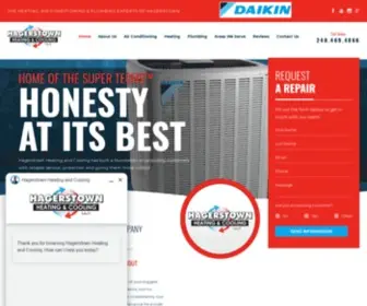 Hagerstownheatingandcooling.com(HVAC and Plumbing Services Hagerstown MD) Screenshot