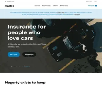 Hagerty.com(Classic Car Insurance For People Who Love Cars) Screenshot