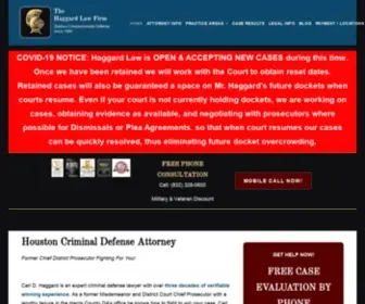 Haggardlaw.com(Criminal Defense Attorney) Screenshot