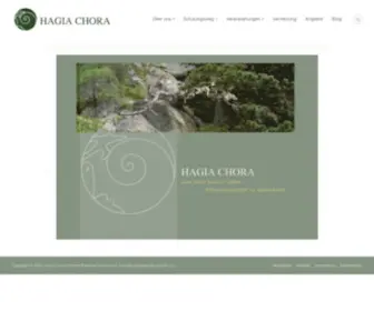 Hagia-Chora.org(Eine neue Kultur leben) Screenshot